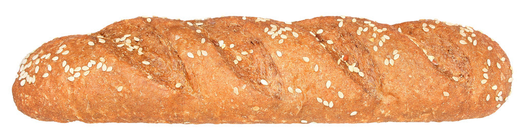 小麦长面包隔离