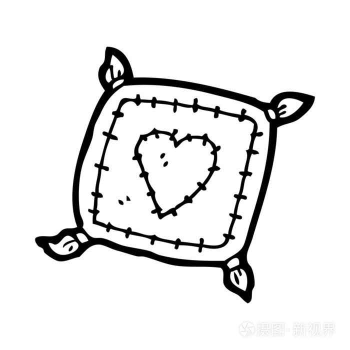 坐垫卡通插画-正版商用图片1bddsy-摄图新视界