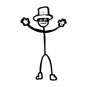 火柴人卡通白色背景上的火柴人简笔画火柴盒手绘艺术线条火柴棒抽象