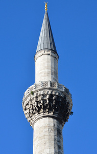 巴伊齐特卡米清真寺的伊斯坦布尔尖塔。