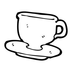 茶杯和茶碟卡通