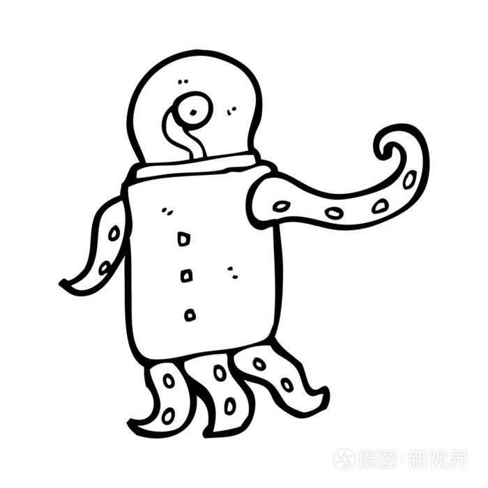 怪异的外星人插画-正版商用图片1bdsm0-摄图新视界