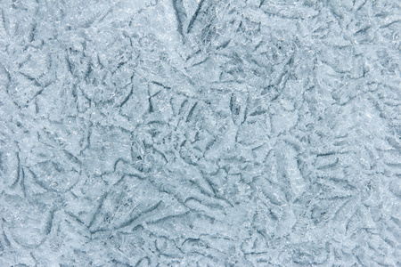 从贝加尔湖冰的纹理背景