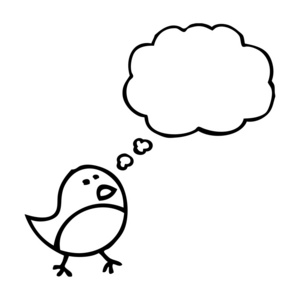 搞笑涂鸦鸟