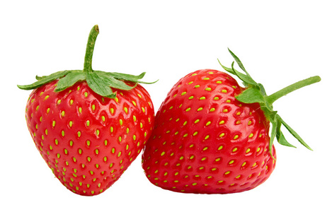 孤立的水果草莓上的白色背景