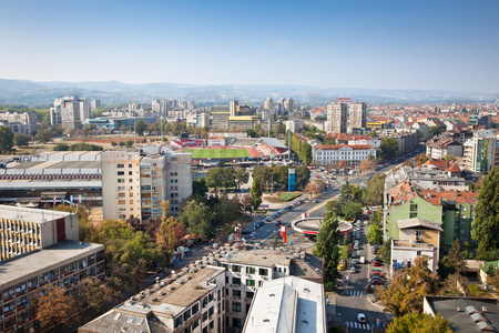 维萨德，塞尔维亚的全景视图