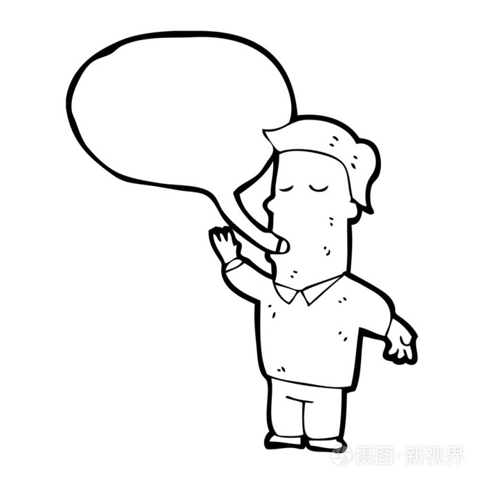 说话的人插画-正版商用图片1becbh-摄图新视界
