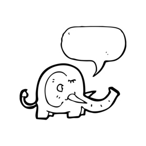 大象与语音泡沫