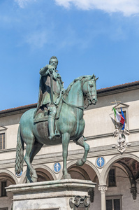 皮埃尔的雕像我德美第奇家族在佛罗伦萨，意大利