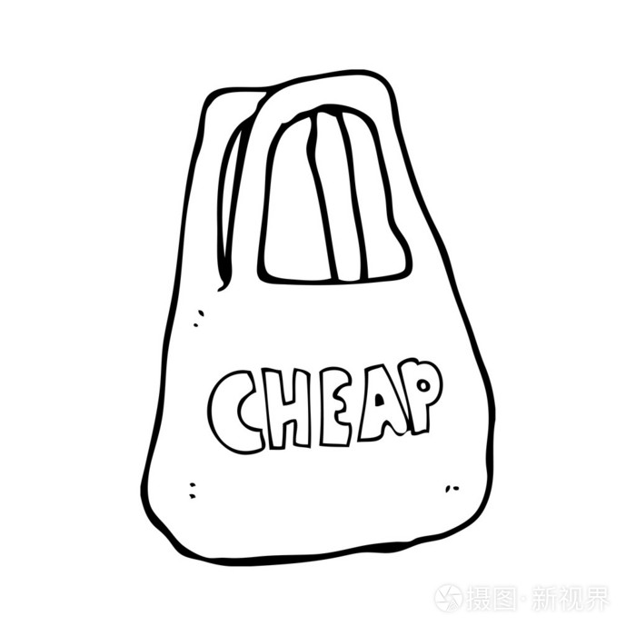 廉价商品袋插画-正版商用图片1bena7-摄图新视界