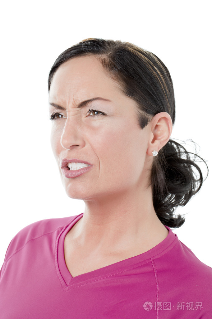 皱眉的女人