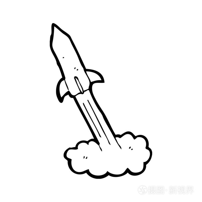 发射火箭插画-正版商用图片1benrj-摄图新视界