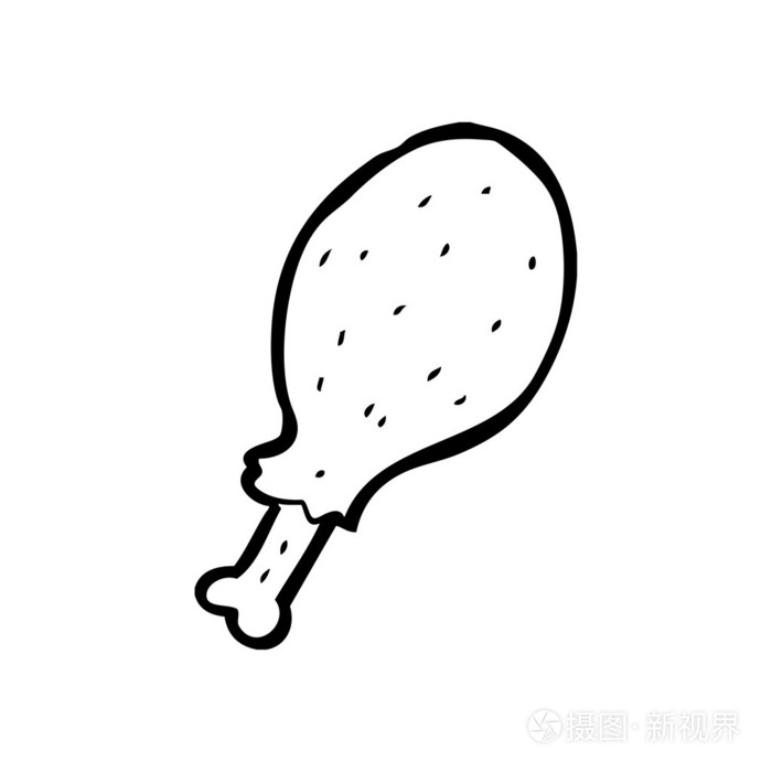 炸鸡的画法图片