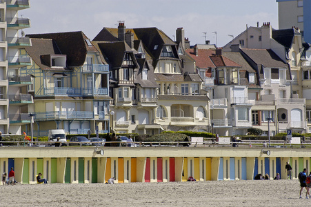 在法国北部 touquet 城市海滨大厦