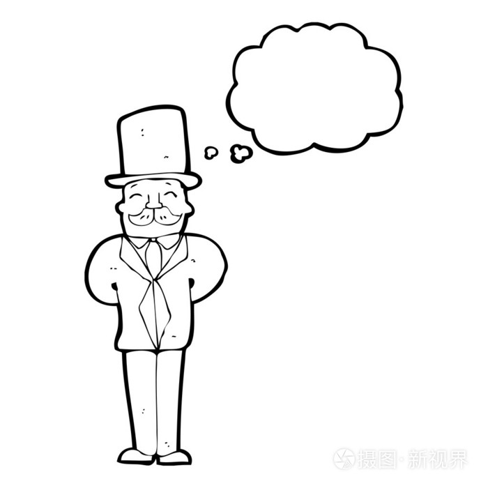 丰富的绅士插画-正版商用图片1bepyy-摄图新视界