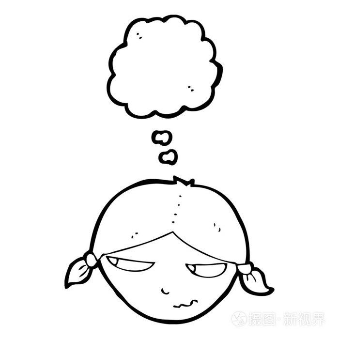 懊恼的金发女孩