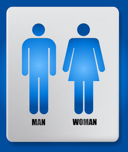 矢量男人和女人图标