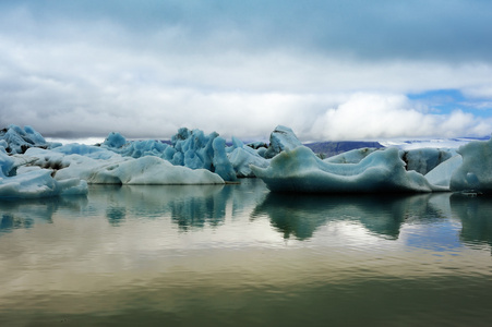 jokulsarlon 冰川湖，冰岛的金镜