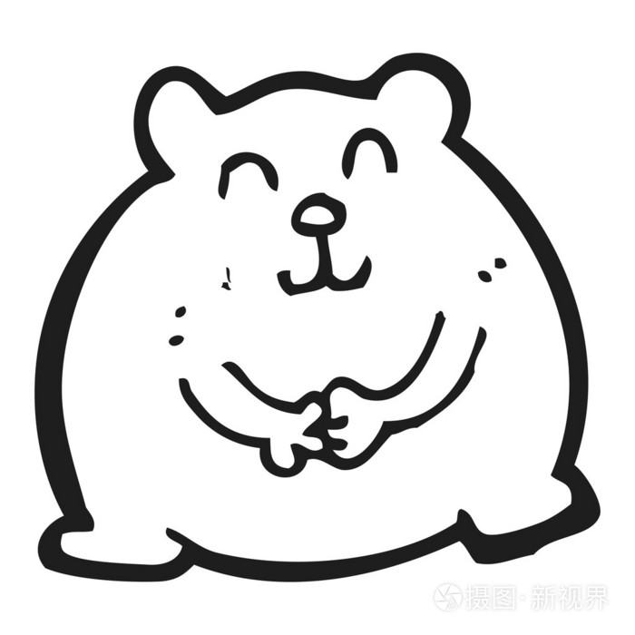 卡通胖熊
