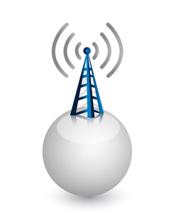 无线塔用无线电波波纹无线电发射机框戳天线无线按钮