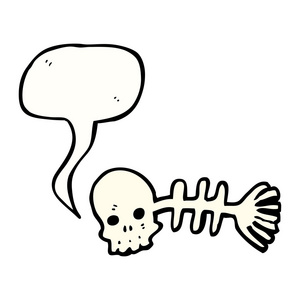 手绘鱼骨头图片-手绘鱼骨头素材-手绘鱼骨头插画-摄图新视界