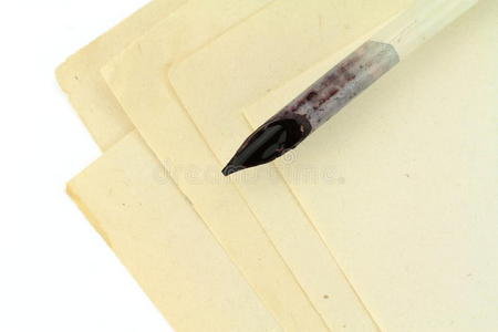 墨水 老年人 教育 手稿 作者 古老的 羊皮纸 书法 墨水瓶