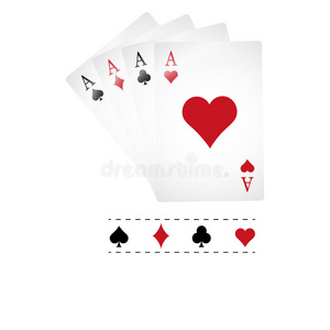 扑克牌与游戏元素背景