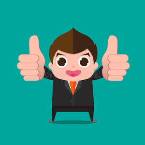 商人很好的卡通照片