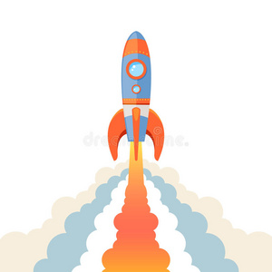 和蜡笔画的书做的导弹太空火箭发射圆拼贴画漫画卡通导弹商人画火箭