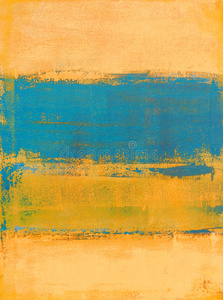 青橙色抽象艺术画照片