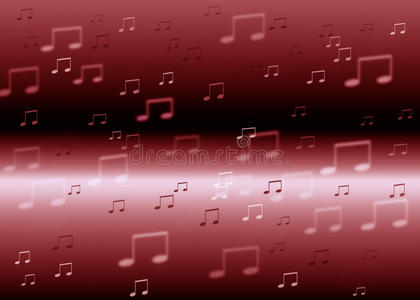 红色音符图片