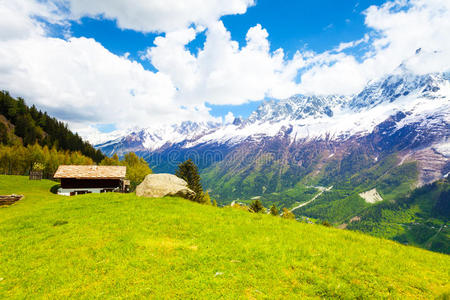五颜六色 美丽的 美女 欧洲 阿尔卑斯山 风景 国家 旅行