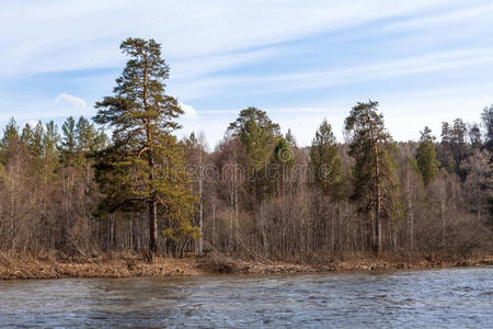 俄罗斯因泽河畔的乌拉尔自然