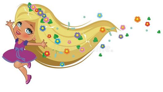 莴苣姑娘图片-莴苣姑娘素材-莴苣姑娘插画-摄图新视界