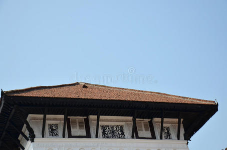 加德满都巴桑塔普尔杜巴尔广场的哈努曼多卡屋顶