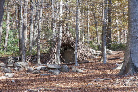 巴塞罗那蒙特森山上的小屋