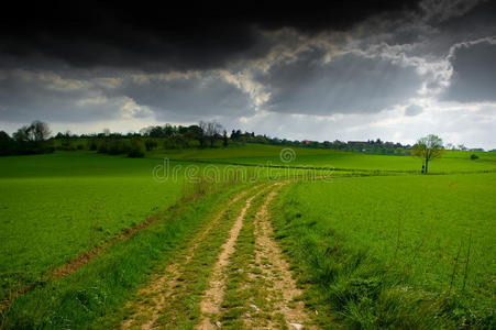 暴风雨前的风景。