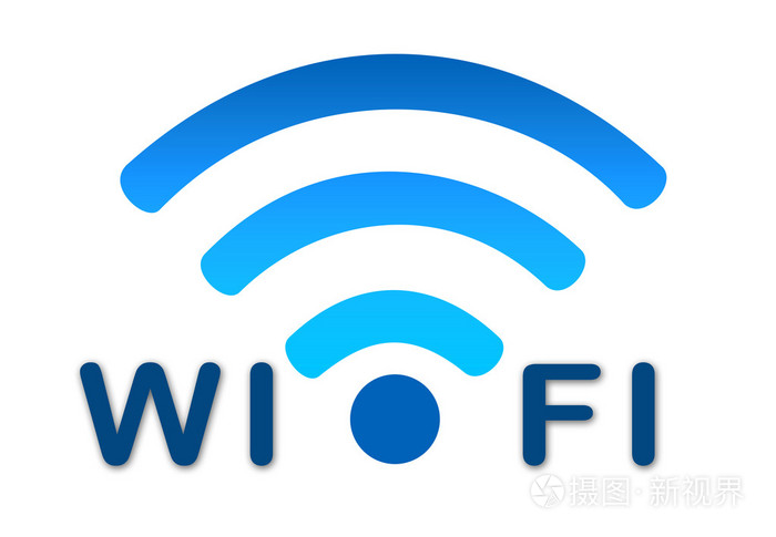 无线wifi网络蓝色图标