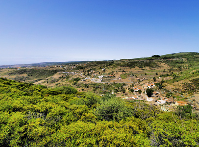 戈梅拉，视图从福塔莱萨德 chipude，加那利群岛