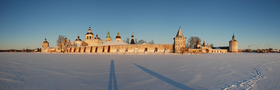 冬季全景 kirillo belozersky 修道院