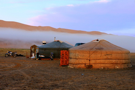 在蒙古的早上