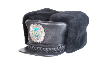 冬季帽乌克兰警察
