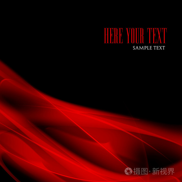 黑色和红色抽象
