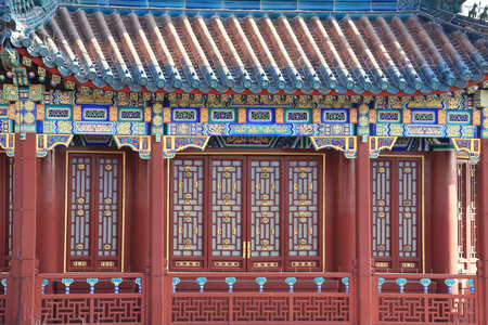 中国的历史建筑的窗口
