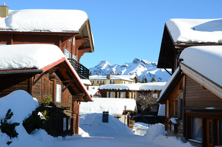 muerren，著名的瑞士滑雪度假村