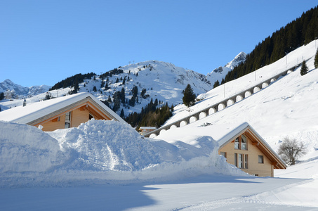 muerren，著名的瑞士滑雪度假村