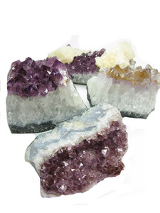 紫晶 geode 地质晶体