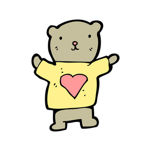 泰迪熊用爱的心
