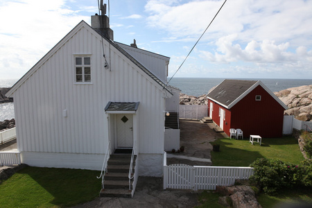 在挪威 lindesnes 灯塔