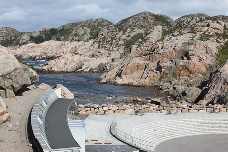 在挪威 lindesnes 灯塔